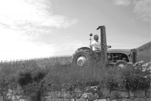 Clément avec le Ptit Gris Fergusson